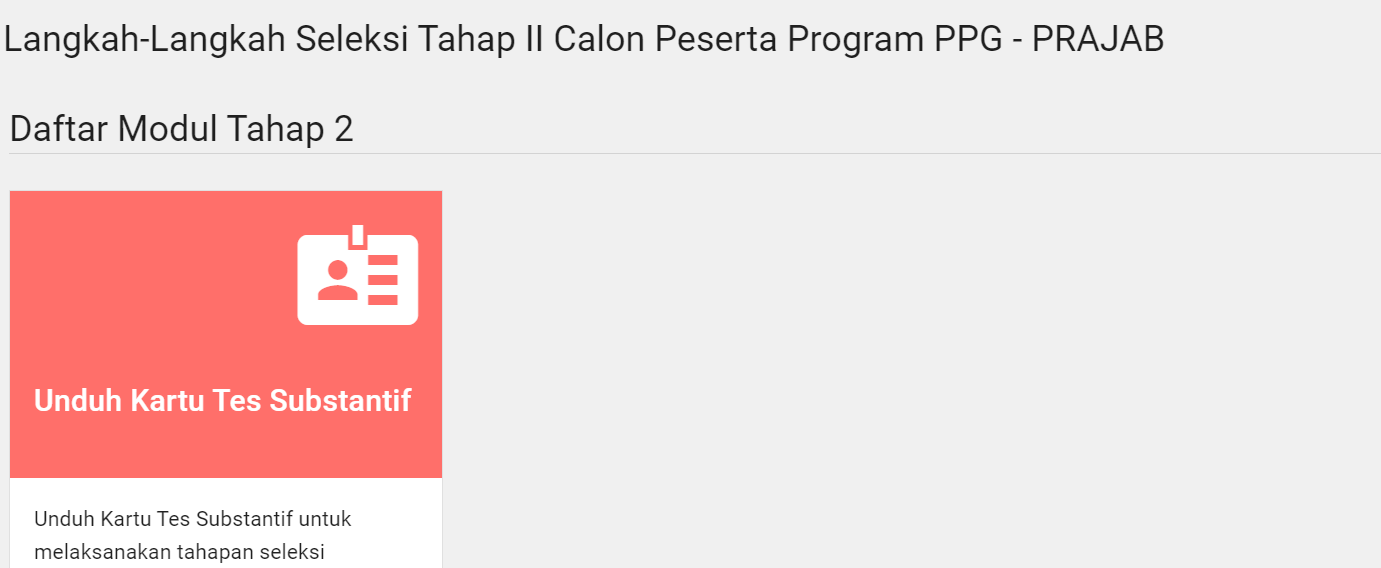 Login SIMPKB untuk Cetak Kartu Peserta Tes Substantif PPG Prajabatan 2023