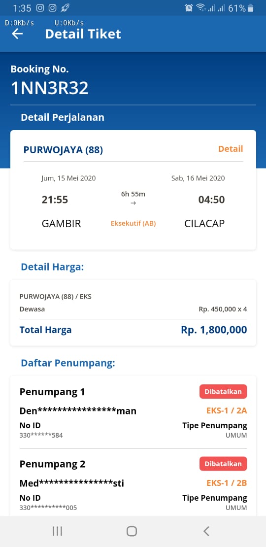 Cara Mudah Klaim Pengembalian Uang Pembelian Tiket Kereta Api