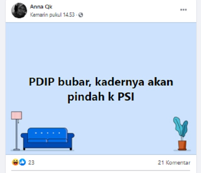 [Cek Fakta] Kabar PDIP Bubar Hoaks, Ini Cek Faktanya