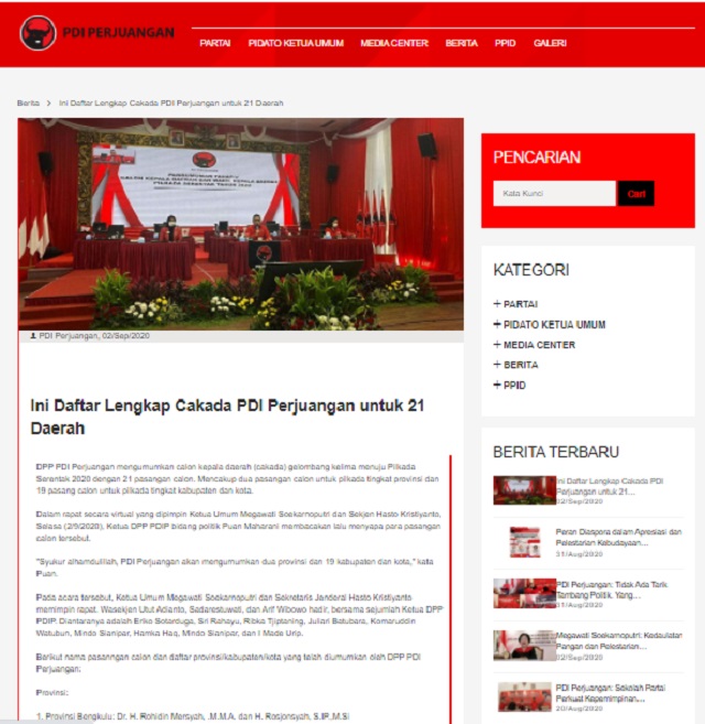 [Cek Fakta] Kabar PDIP Bubar Hoaks, Ini Cek Faktanya