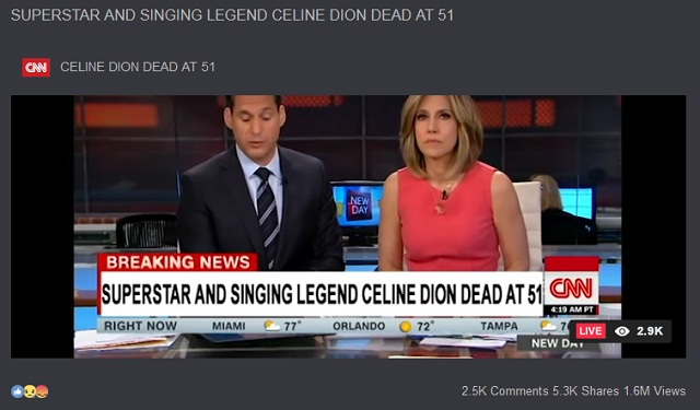 Artis Celine Dion Meninggal dalam Kecelakaan Pesawat? Ini Faktanya