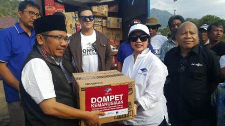 Media Group Serahkan Bantuan Kemanusiaan pada Korban Gempa Lombok