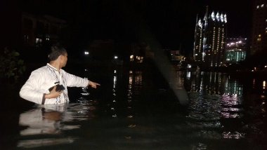 Tanggul Pantai Mutiara yang Jebol Mencapai 50 Meter