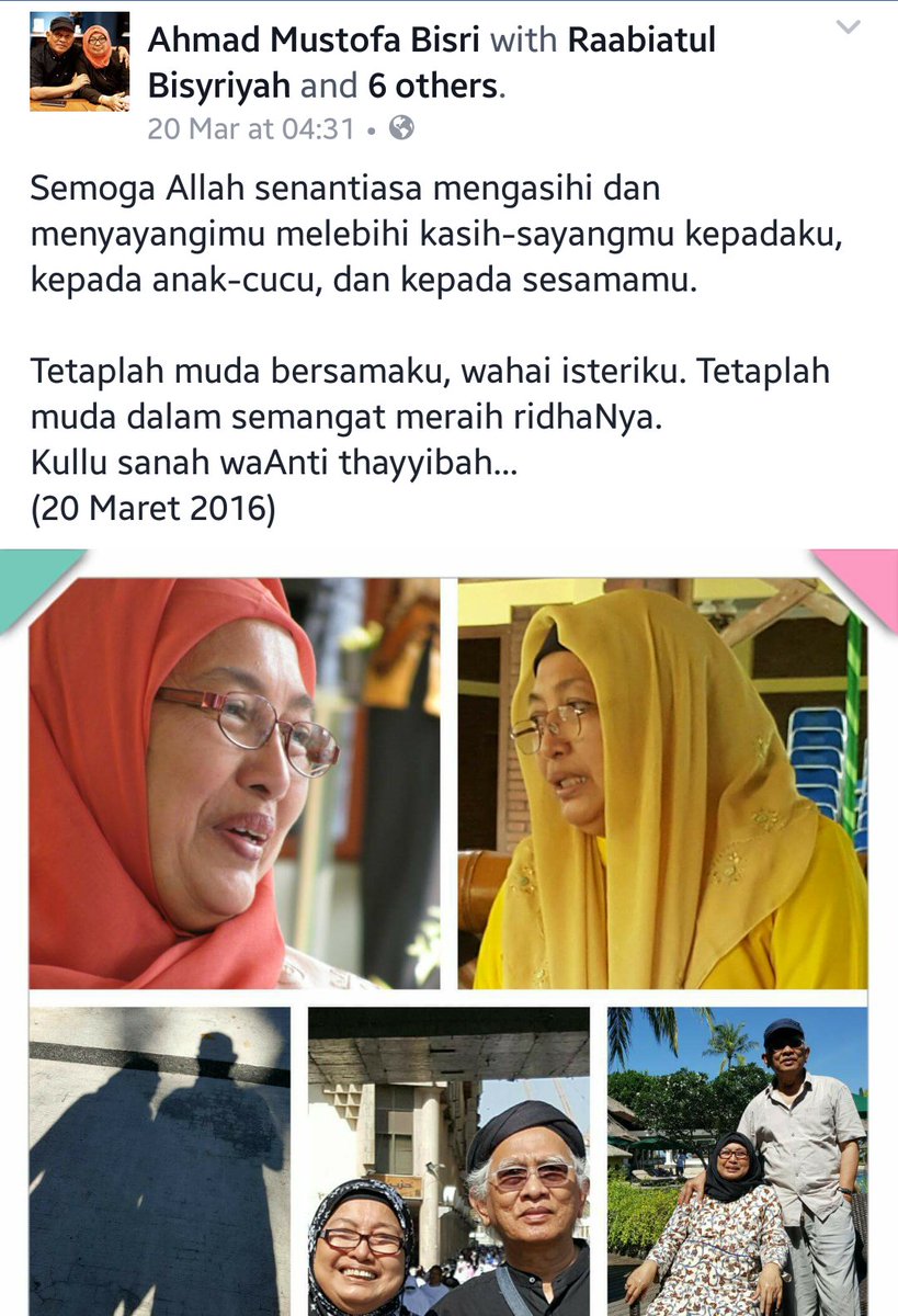 Gus Mus Kepada Almarhumah Tetaplah Muda Bersamaku Medcom Id