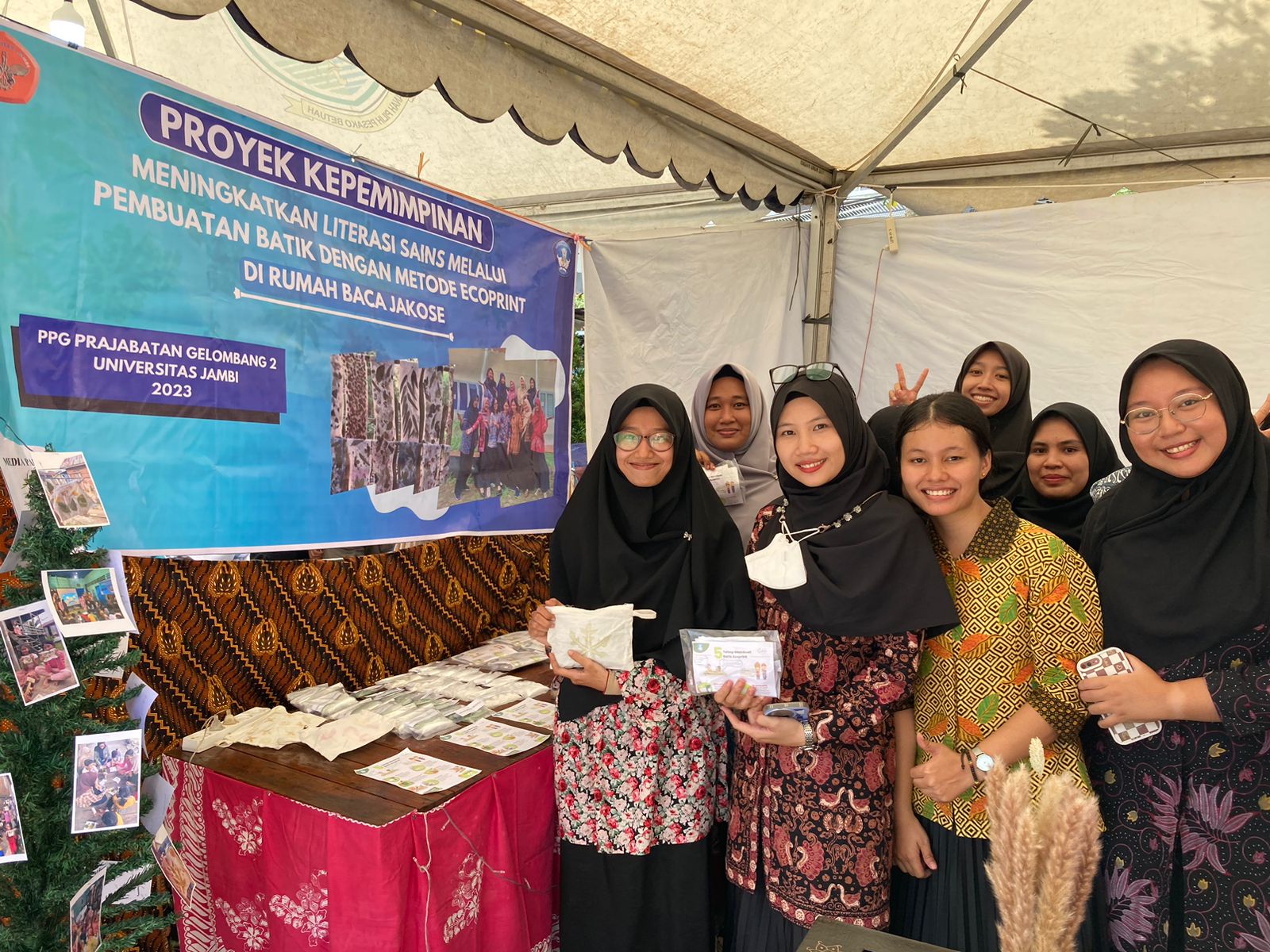 Co.dala, Proyek Mahasiswa PPG Prajabatan Unja Ajarkan Anak-Anak Jaga Alam Lewat Ecoprint