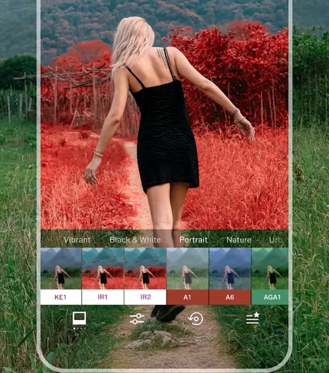 Contoh fitur Vsco. Foto Playstore Vsco