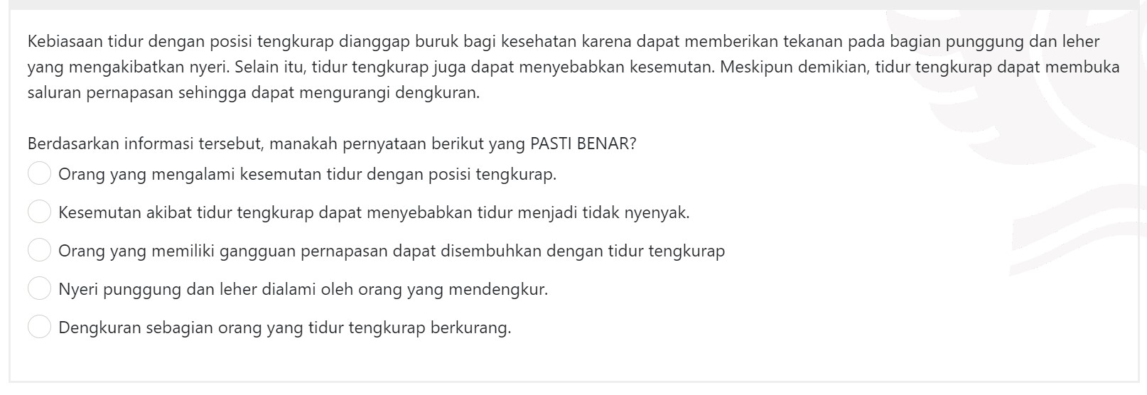 SNBT 2023, Ini Kumpulan Contoh Soal TPS Bagian Penalaran Umum