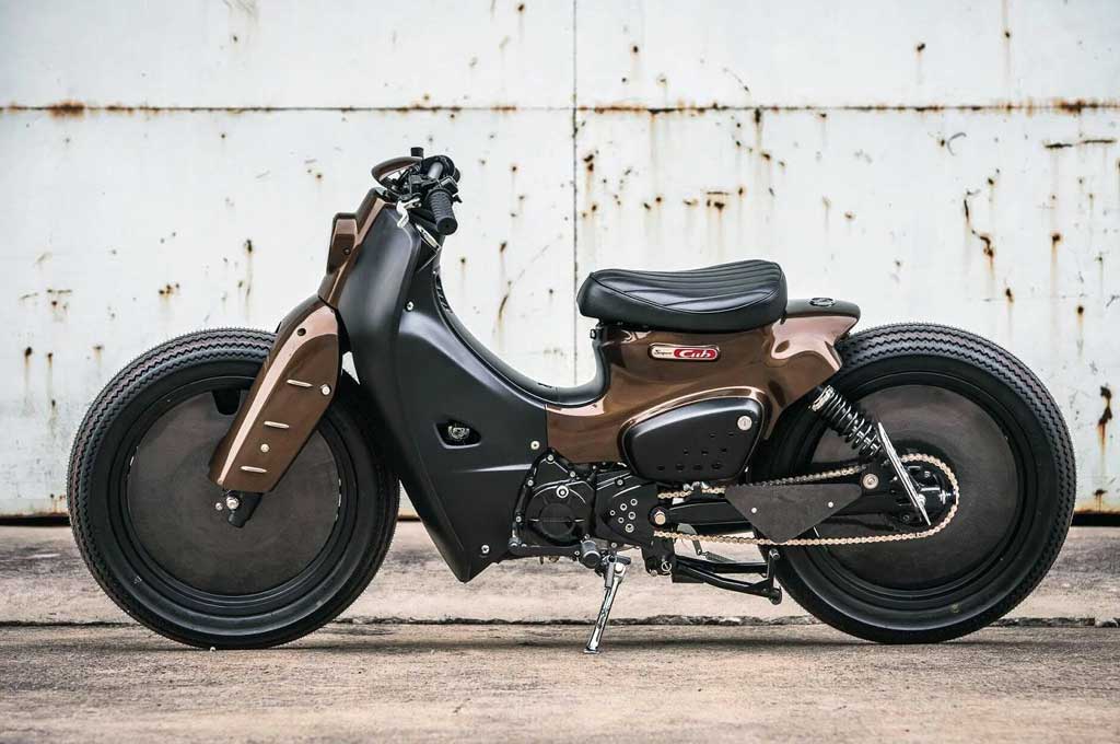 Tampilan Modis Honda Super Cub 1958 Bergaya Bobber