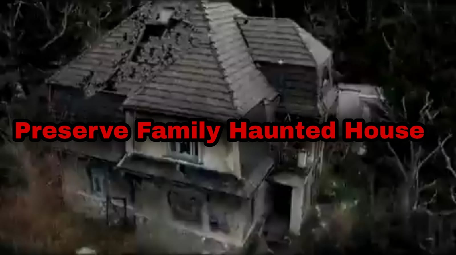 Cuplikan video Preserve Family Haunted House. Foto Twitter.