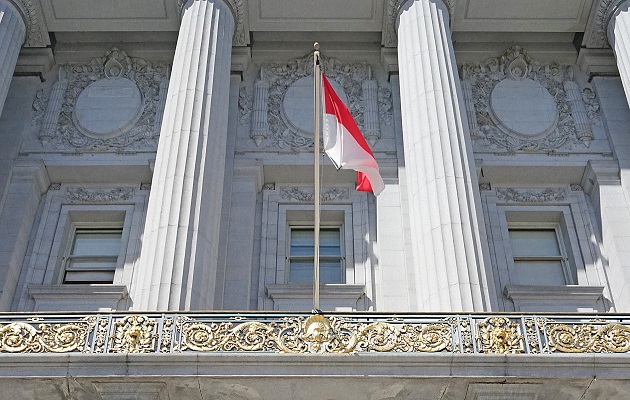 Merah Putih Berkibar Tiga Hari di Balai Kota San Francisco