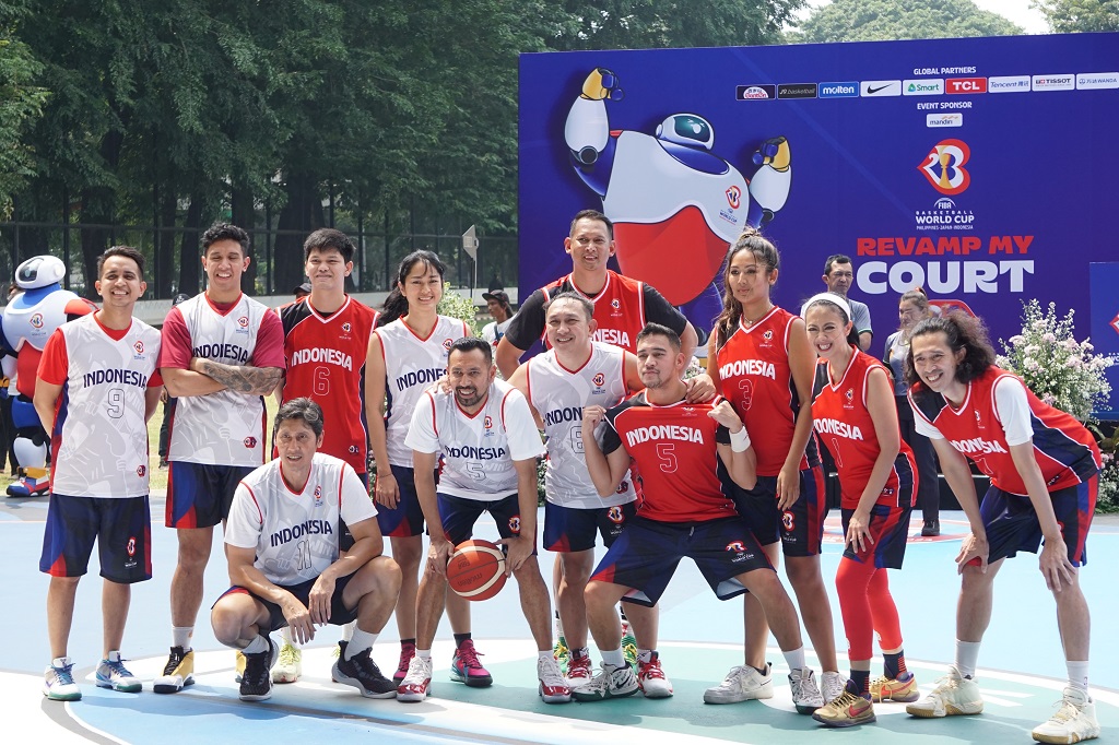 Timnas Basket Putri Meriahkan Peluncuran Revamp My Court di Lapangan Banteng