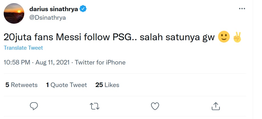Kena <i>Messi Effect</i>, Darius Ikut Follow Instagram PSG