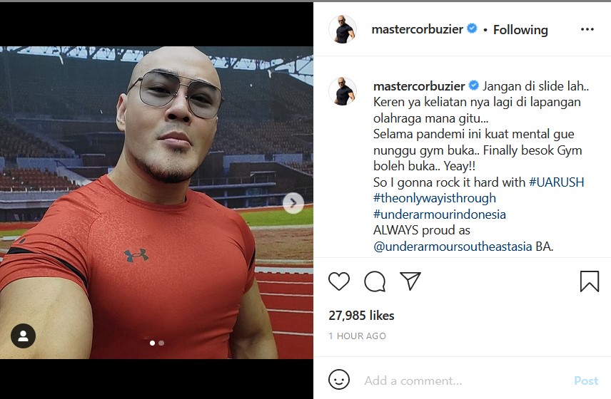 Akhirnya Gym Boleh Buka, Begini Reaksi Deddy Corbuzier