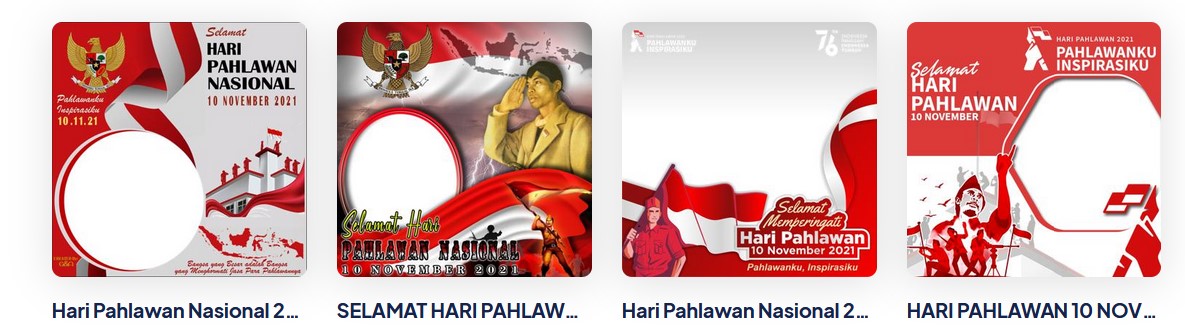Desain Twibbon Hari Pahlawan 2021
