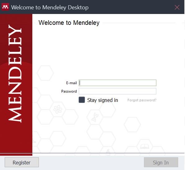 Tampilan Mendeley Desktop