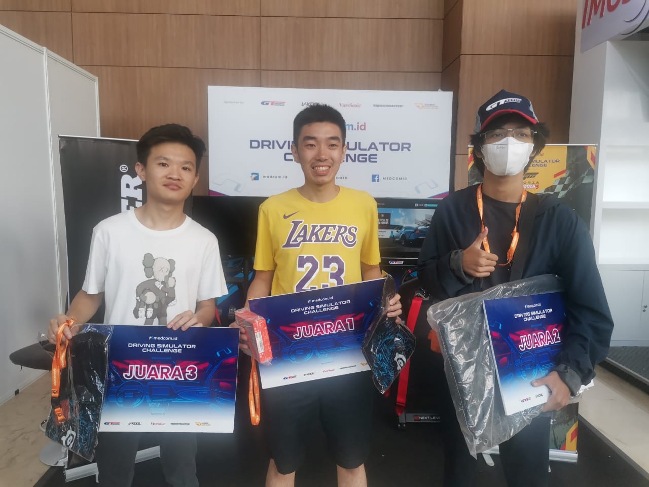 David Jadi Pemenang Driving Simulator Challenge Medcom.id