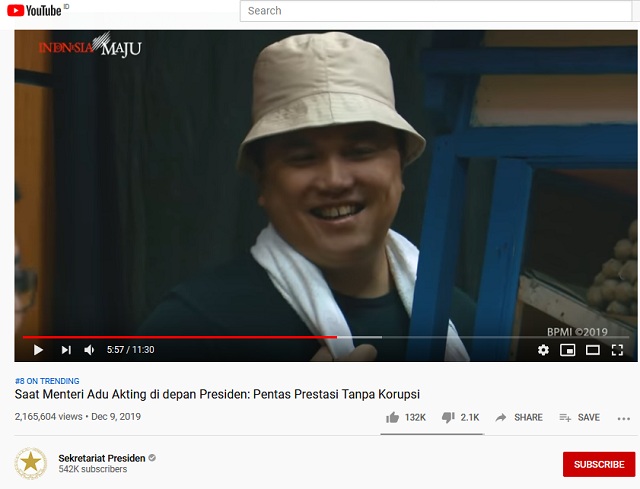 [Cek Fakta] Erick Thohir Menyamar Jadi Tukang Bakso saat Membongkar Kasus Ari Askhara
