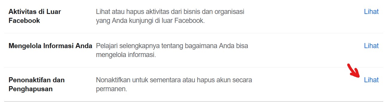 Memblokir akun sendiri
