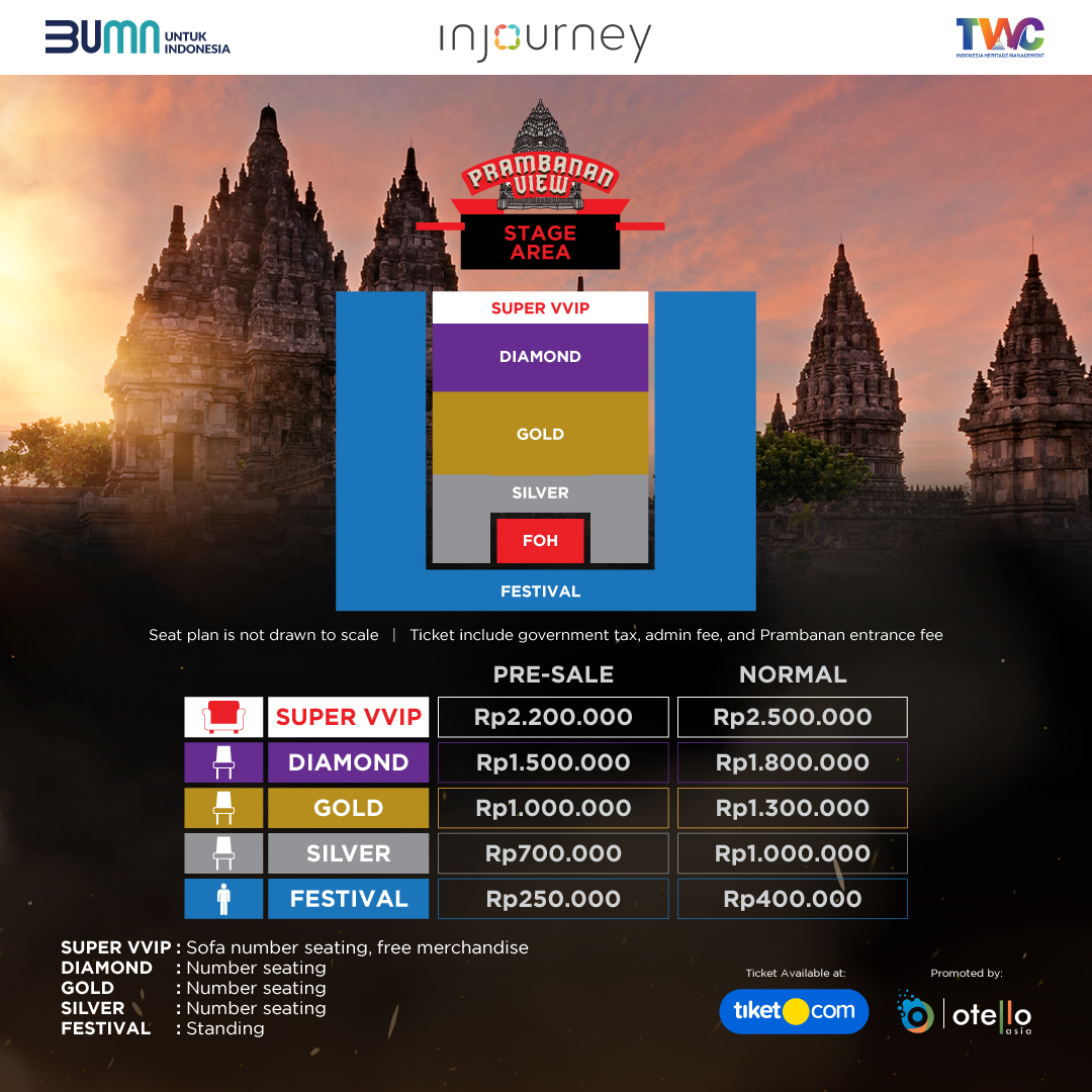Konser di Candi Prambanan, Dewa Bawa Formasi Lengkap dengan Once, Ari Lasso, Ello dan Tyo Nugros