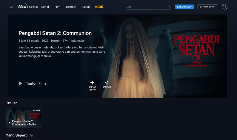 Film <i>Pengabdi Setan 2: Communion</i> Tayang di Disney Plus, Netizen Ramai-Ramai <i>Rewatch</i>