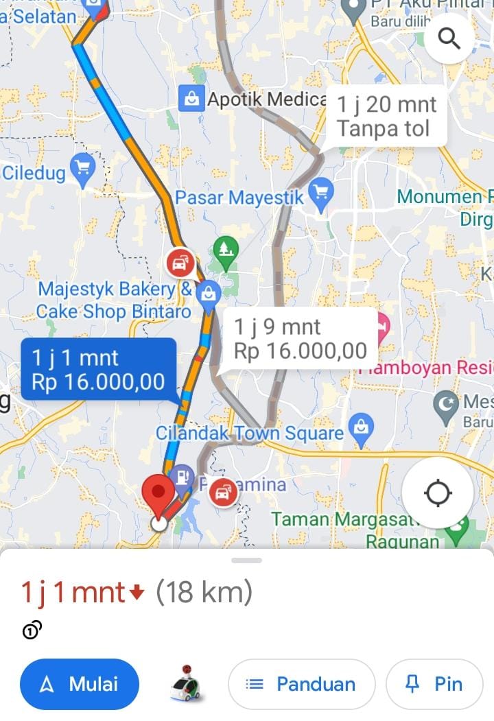 Makin Lengkap, Google Maps Bisa Cek Tarif Tol Indonesia