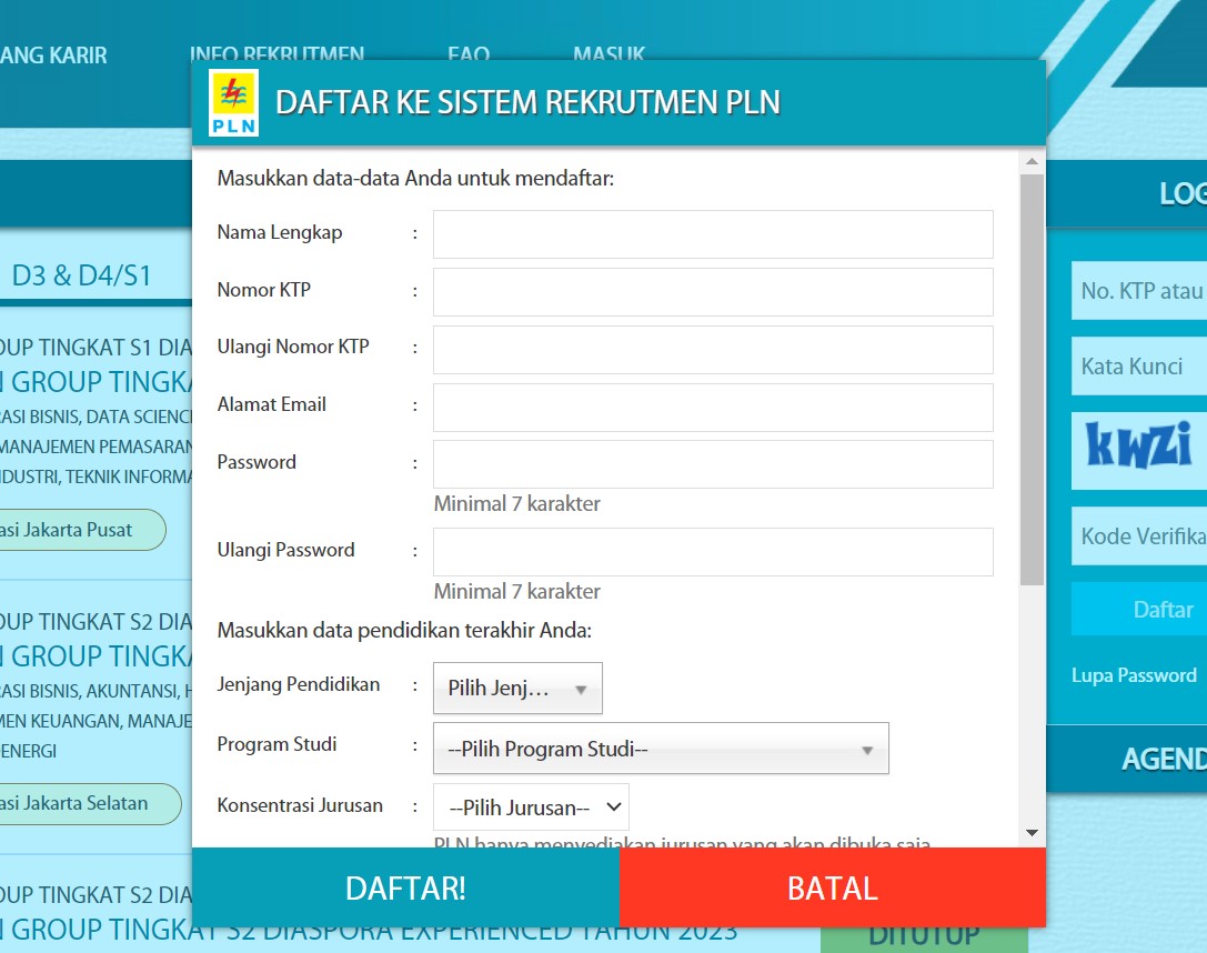 Gratis, Ini Cara Daftar Member untuk Rekrutmen PLN Diaspora 2023
