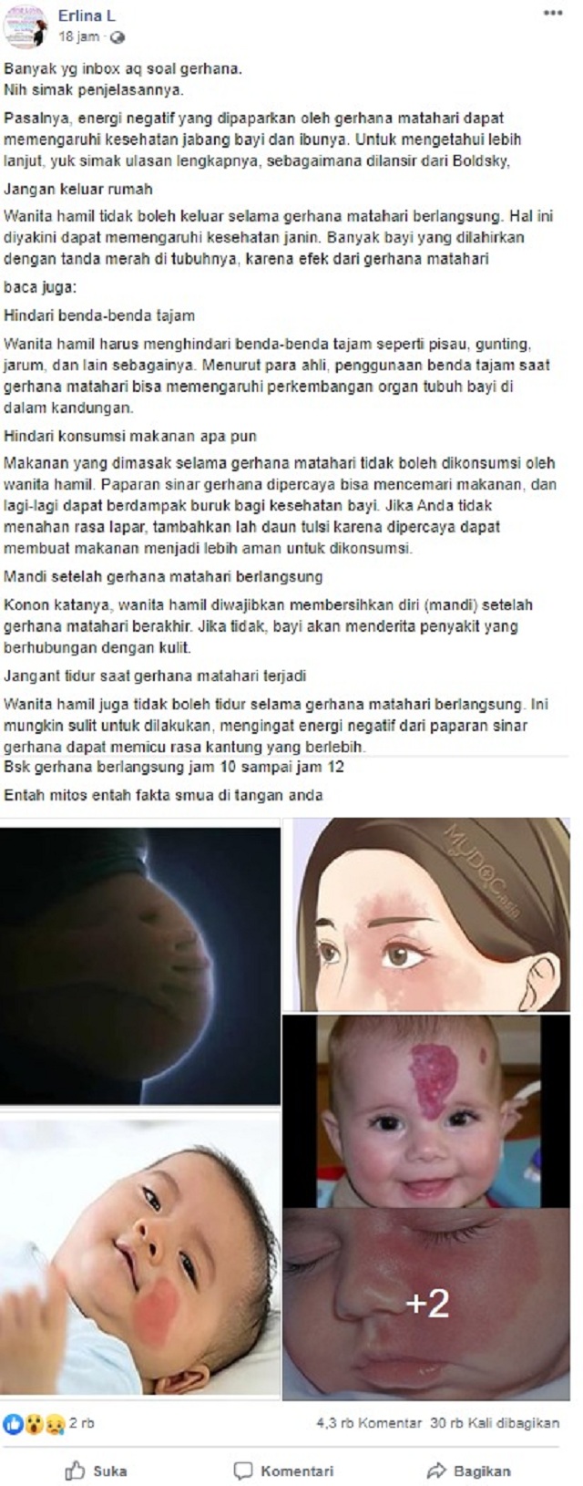 Cek Fakta Gerhana Matahari Berbahaya Bagi Ibu Hamil Dan Janin