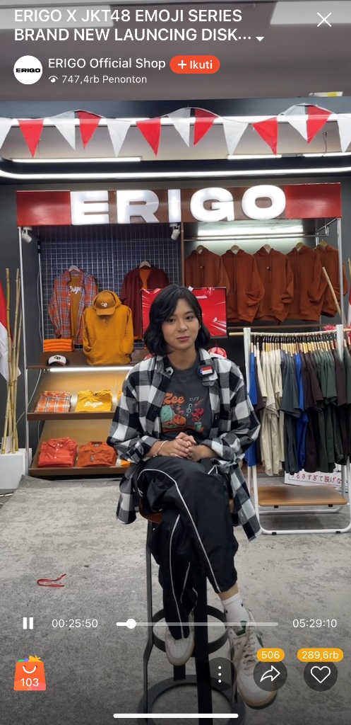 Gokil! Berkat JKT48, Shopee Live Erigo Raup Rp5 Miliar Dalam Waktu Kurang dari 10 Menit!