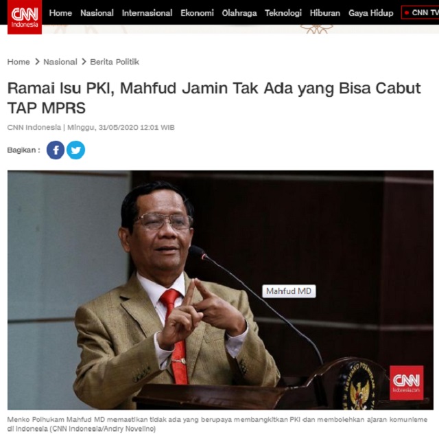 [Cek Fakta] Ketua Panja RUU HIP Anak PKI? Ini Faktanya