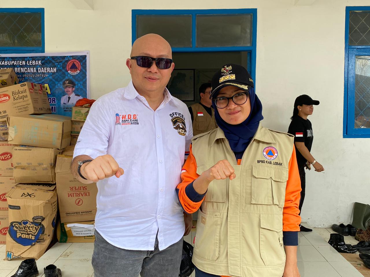 Bikers Harley-Davidson Salurkan Bantuan untuk Korban Longsor di Lebak