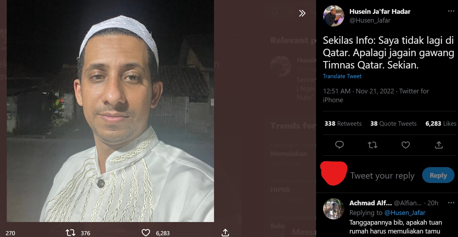 Disebut Mirip Kiper Qatar di Piala Dunia 2022, Habib Jafar: Saya Tidak Lagi di Qatar