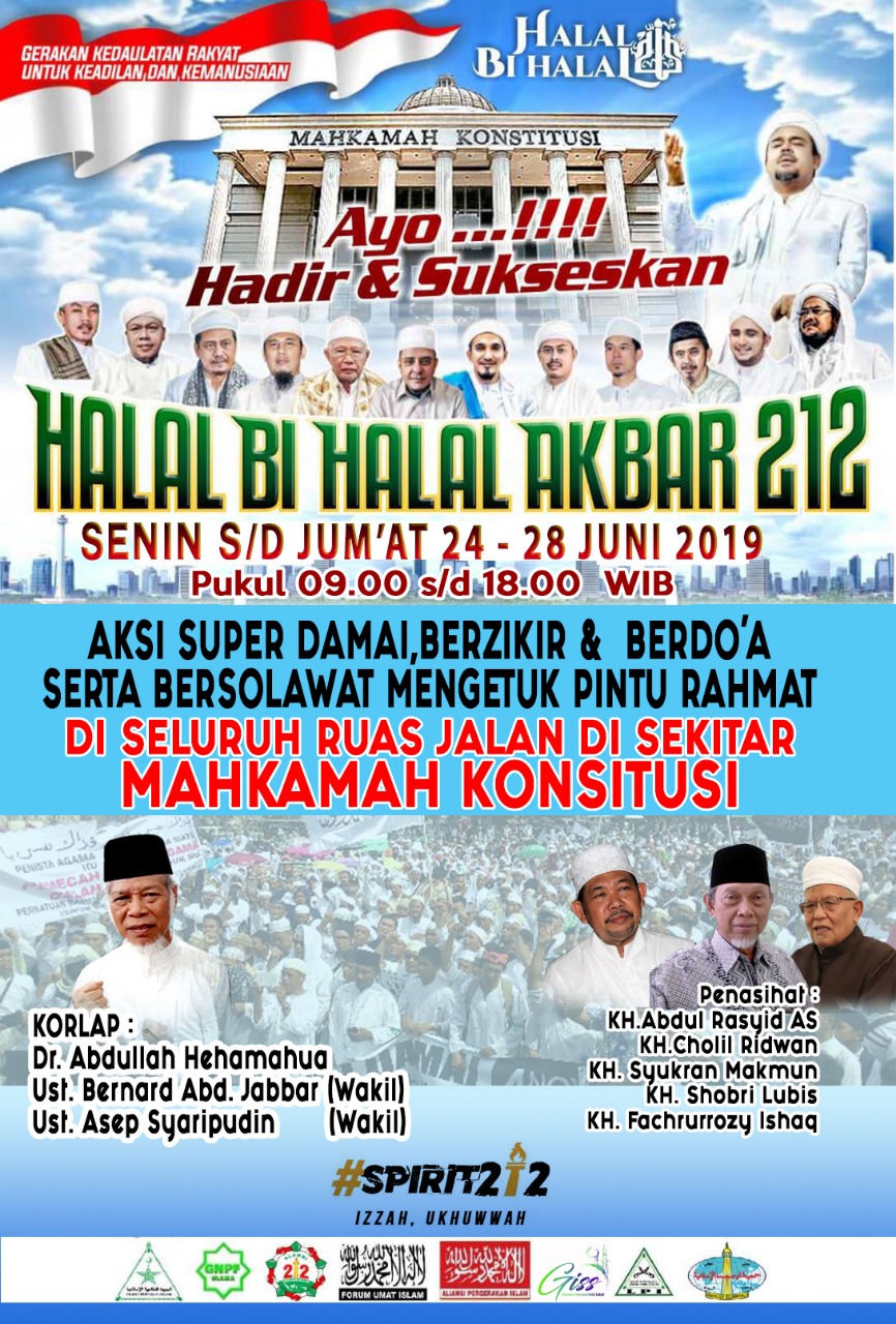 Polisi Larang Halalbihalal 212 di Sekitar MK