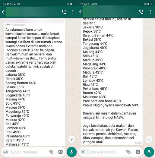 Cek Fakta Cuaca Panas Ekstrem Bakal Serang Indonesia Tiga Hari Ke Depan