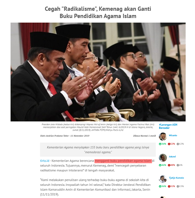[Hoaks] Menag akan Ganti Ayat-ayat Alquran