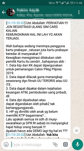 Riuh Rendah Registrasi Kartu Seluler
