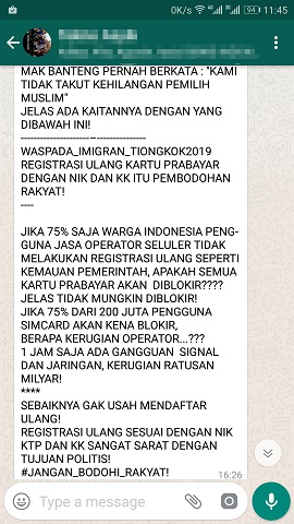 Riuh Rendah Registrasi Kartu Seluler