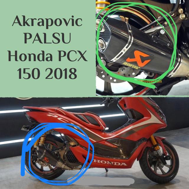 Knalpot Akrapovic Palsu All New PCX, Salah Tempel Stiker?