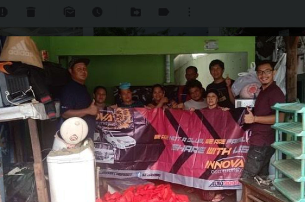 Innova Community Bersinergi Gelar Aksi Peduli Banjir
