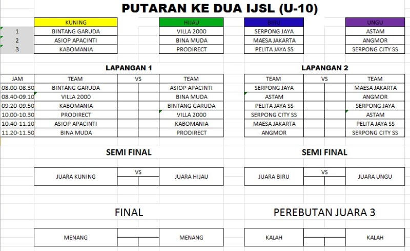 Jadwal Lengkap Putaran Kedua IJSL 2017