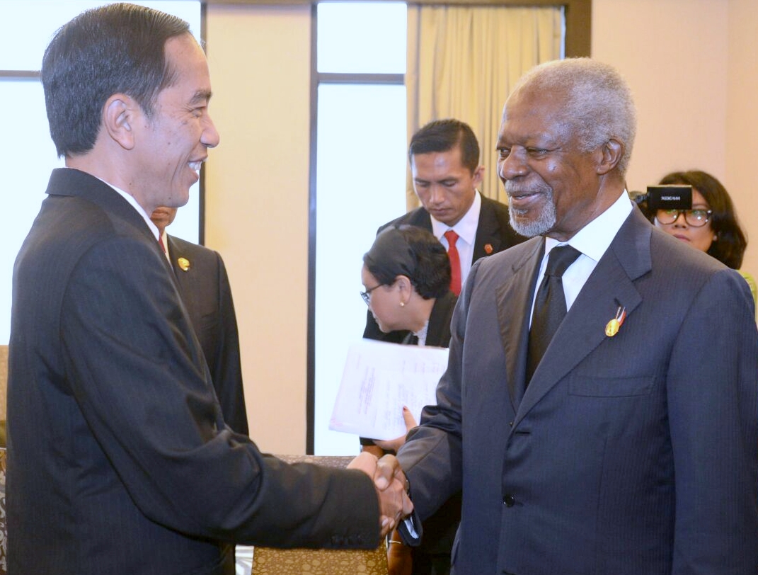 Temui Kofi Annan, Jokowi Siapkan Bantuan RI untuk Rohingya