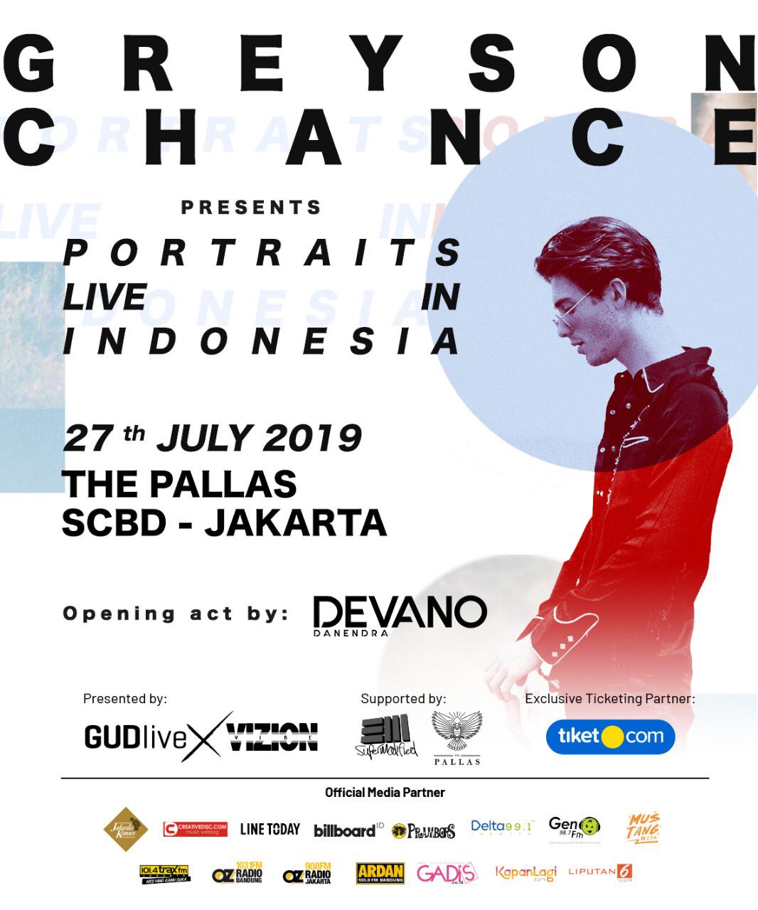 Devano Danendra Buka Konser Greyson Chance Di Indonesia