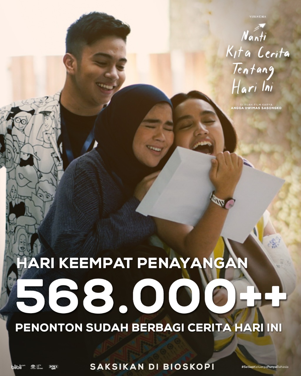 Empat Hari Tayang, NKCTHI Tembus Setengah Juta Penonton