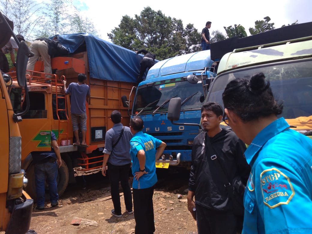 BNN Gerebek Pangkalan Truk Penyimpan Ratusan Kilogram Ganja