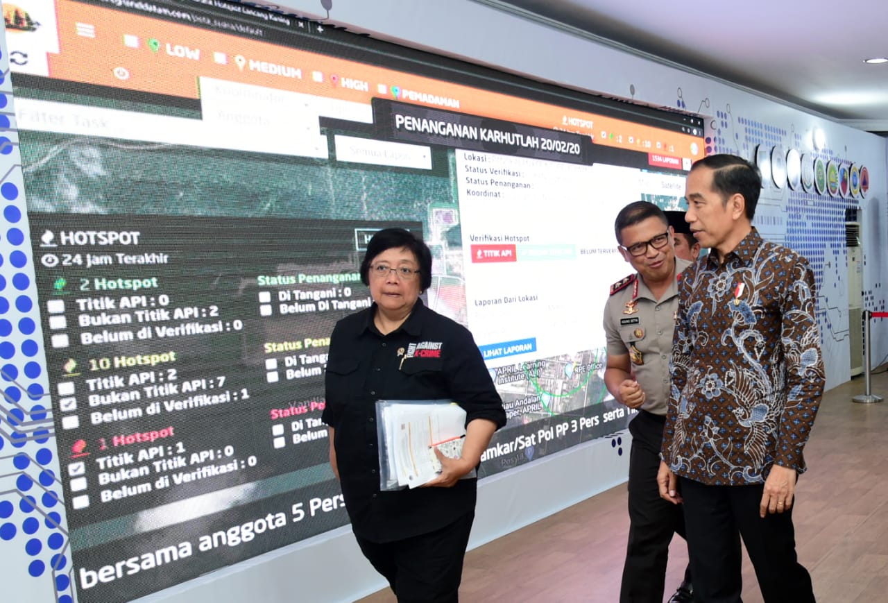 Jokowi Minta Pemda Riau Sigap Padamkan Titik Api