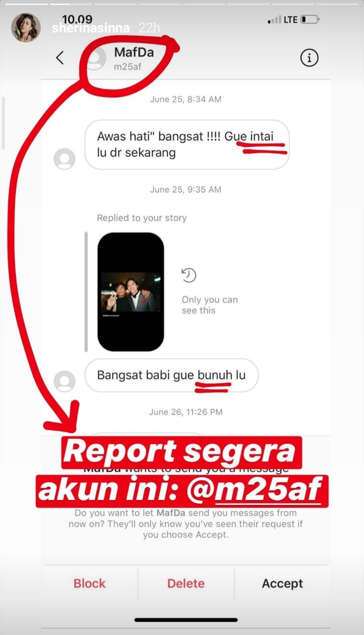 Baskara Mahendra Diancam Dibunuh, Sherina Minta Pertolongan