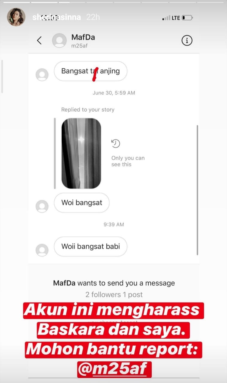 Baskara Mahendra Diancam Dibunuh, Sherina Minta Pertolongan