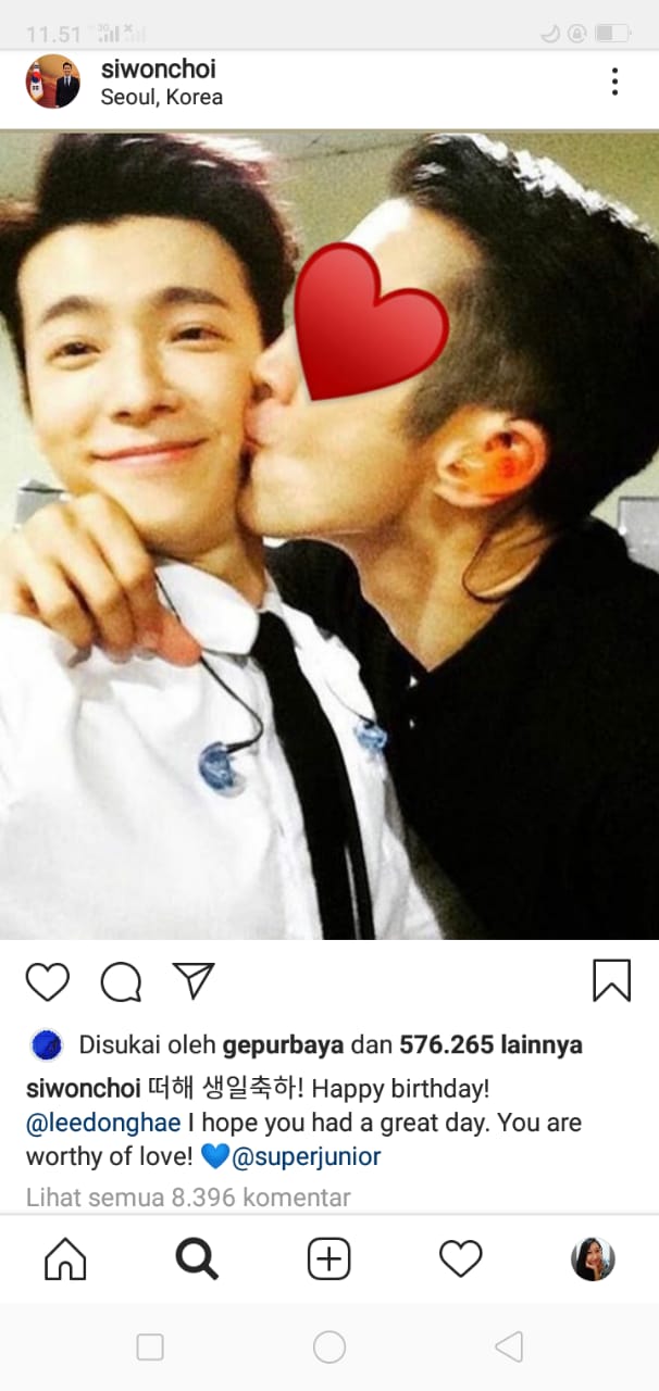 siwon cium donghae