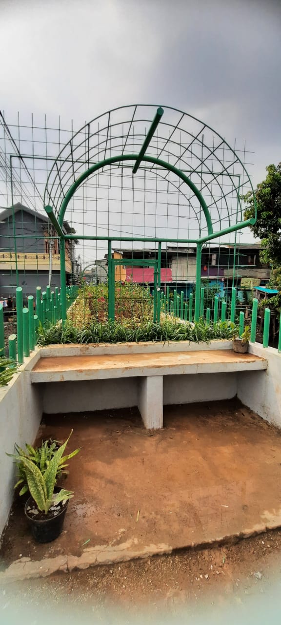 Jembatan Akses Tawuran Disulap Jadi Taman, Begini Penampakannya