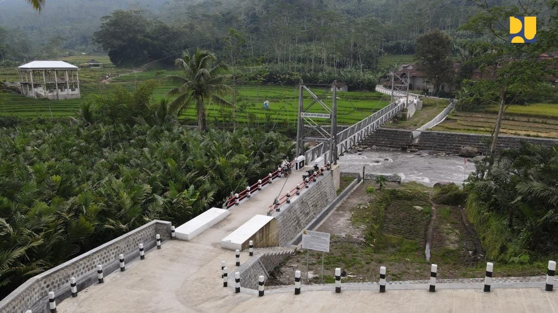 3 Jembatan Gantung di Jawa Tengah Rampung Dibangun