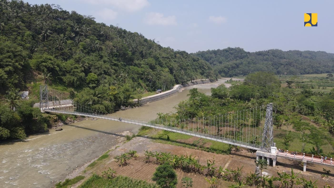 3 Jembatan Gantung di Jawa Tengah Rampung Dibangun